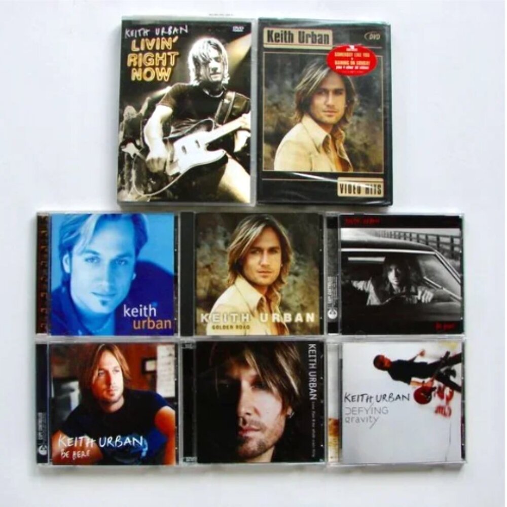 Keith Urban CDs and DVDs Concert Country Music Videos 8 in Total NEW